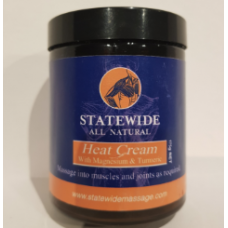 STATEWIDE ALL NATURAL MASSAGE HEAT CREAM WITH MAGNESIUM AND TURMERIC 175G 