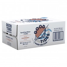 Good Tides Hard Seltzer Raspberry Cans 24 x 330mL