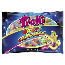 TROLLI GLO WORMS SOUR 45GM pack size:12