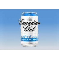 CANADIAN CLUB SODA AND LIME CANS 4.8% 375ML X 24