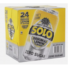 SOLO ZERO SUGAR LEMON 24 X 375ML CANS