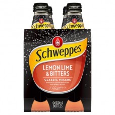 SCHWEPPES LEMON LIME AND BITTERS 4 PACK X6 300ML