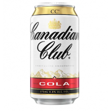 CAN CLUB & COLA CAN 375ML X24