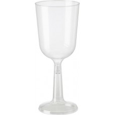 CUP CLEAR PLASTIC WINE GOBLET 10s