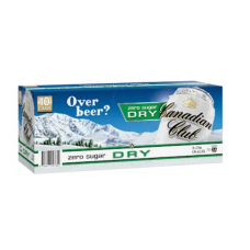 CANADIAN CLUB & DRY ZERO SUGAR CANS 375MLX30
