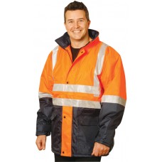 HIGH VISIBILITY TWO TONE JACKET WITH 3M REFLECTIVE TAPES 5XL, 7XL