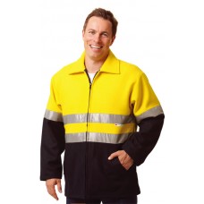 HIGH VISIBILITY TWO TONE SAFETY BLUEY JACKET 5XL,7XL HIGH VISIBILITY TWO TONE SAFETY BLUEY JACKET 5XL,7XL