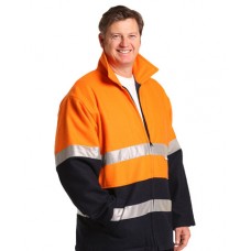 HI-VIS TWO TONE BLUEY SAFETY JACKET WITH 3M 5XL,7XL