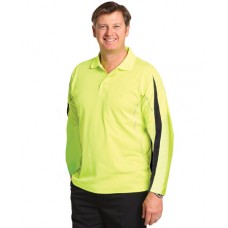 MEN'S TRUEDRY® HI-VIS LONG SLEEVE POLO WITH REFLECTIVE PIPING MEN'S TRUEDRY® HI-VIS LONG SLEEVE POLO WITH REFLECTIVE PIPING