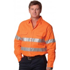 MEN'S HIGH VISIBILITY REGULAR WEIGHT LONG SLEEVE DRILL SHIRT 5XL,7XL MEN'S HIGH VISIBILITY REGULAR WEIGHT LONG SLEEVE DRILL SHIRT 5XL,7XL