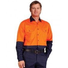 MEN'S HIGH VISIBILITY COOL-BREEZE COTTON TWILL SAFETY SHIRTS 5XL, 7XL MEN'S HIGH VISIBILITY COOL-BREEZE COTTON TWILL SAFETY SHIRTS 5XL, 7XL