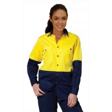 HIGH VISIBILITY COOL-BREEZE COTTON TWILL SAFETY SHIRTS