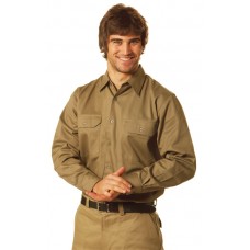 COTTON DRILL LONG SLEEVE WORK SHIRT 4XL, 6XL,5XL, 7XL