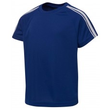 ADULTS DUAL STRIPE CREW NECK TEE