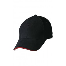 HEAVY BRUSHED COTTON STRUCTURED CAP WITH SANDWICH PEAK