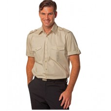 ADULT'S SHORT SLEEVE MILITARY SHIRT