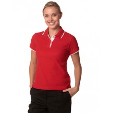 LADIES’ POLY/COTTON CONTRAST PIQUE SHORT SLEEVE POLO LADIES’ POLY/COTTON CONTRAST PIQUE SHORT SLEEVE POLO