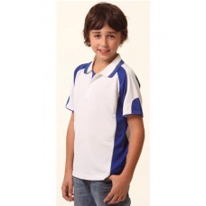 KIDS’ COOLDRY® CONTRAST SHORT SLEEVE POLO WITH SLEEVE PANELS KIDS’ COOLDRY® CONTRAST SHORT SLEEVE POLO WITH SLEEVE PANELS