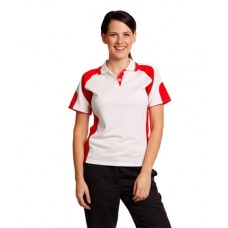 LADIES’ COOLDRY® CONTRAST SHORT SLEEVE POLO WITH SLEEVE PANELS LADIES’ COOLDRY® CONTRAST SHORT SLEEVE POLO WITH SLEEVE PANELS