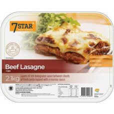 7 STAR BEEF LASAGNA 2.1KG 7 STAR BEEF LASAGNA 2.1KG