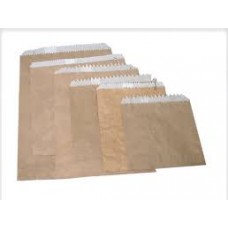 BAGS G/PROOF BROWN 1 SQR C/A 500 (PIE SIZE)