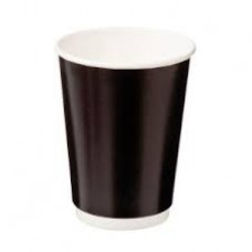 CUP HOT D/WALL BLACK C/A 355ML 25SX20 BOX