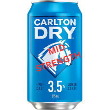 CARLTON DRY MID CANS 375ML-Pack of 30