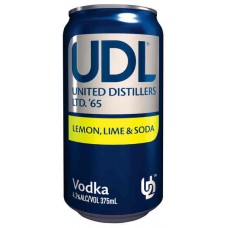 UDL VDK LEMON LIME &SODA 4% CANS 375ML UDL VDK LEMON LIME &SODA 4% CANS 375ML