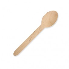 WOODEN DISPOSABLE SPOON 100S
