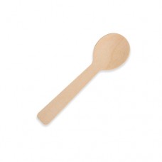 WOODEN DISPOSABLE TEASPOON 100S