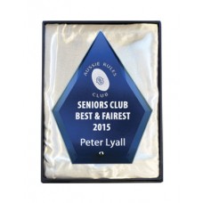 BLUE GLASS DIAMOND 165MM BLUE GLASS DIAMOND 165MM