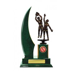 SINGLE CRESCENT WING TIMBER TROPHY 320MM SINGLE CRESCENT WING TIMBER TROPHY 320MM