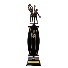 WAISTED COLUMN TIMBER TROPHY 480MM WAISTED COLUMN TIMBER TROPHY 480MM