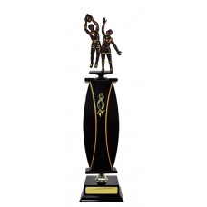WAISTED COLUMN TIMBER TROPHY 505MM WAISTED COLUMN TIMBER TROPHY 505MM