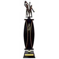 WAISTED COLUMN TIMBER TROPHY 530MM WAISTED COLUMN TIMBER TROPHY 530MM