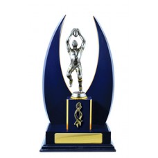 DOUBLE CRESCENT WING TIMBER TROPHY 320MM DOUBLE CRESCENT WING TIMBER TROPHY 320MM