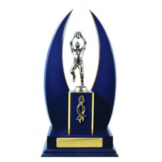 DOUBLE CRESCENT WING TIMBER TROPHY 345MM DOUBLE CRESCENT WING TIMBER TROPHY 345MM
