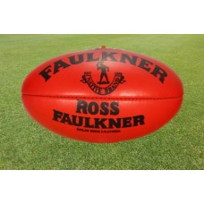 LEATHER 'TOP GRADE' FOOTBALL RED OR YELLOW